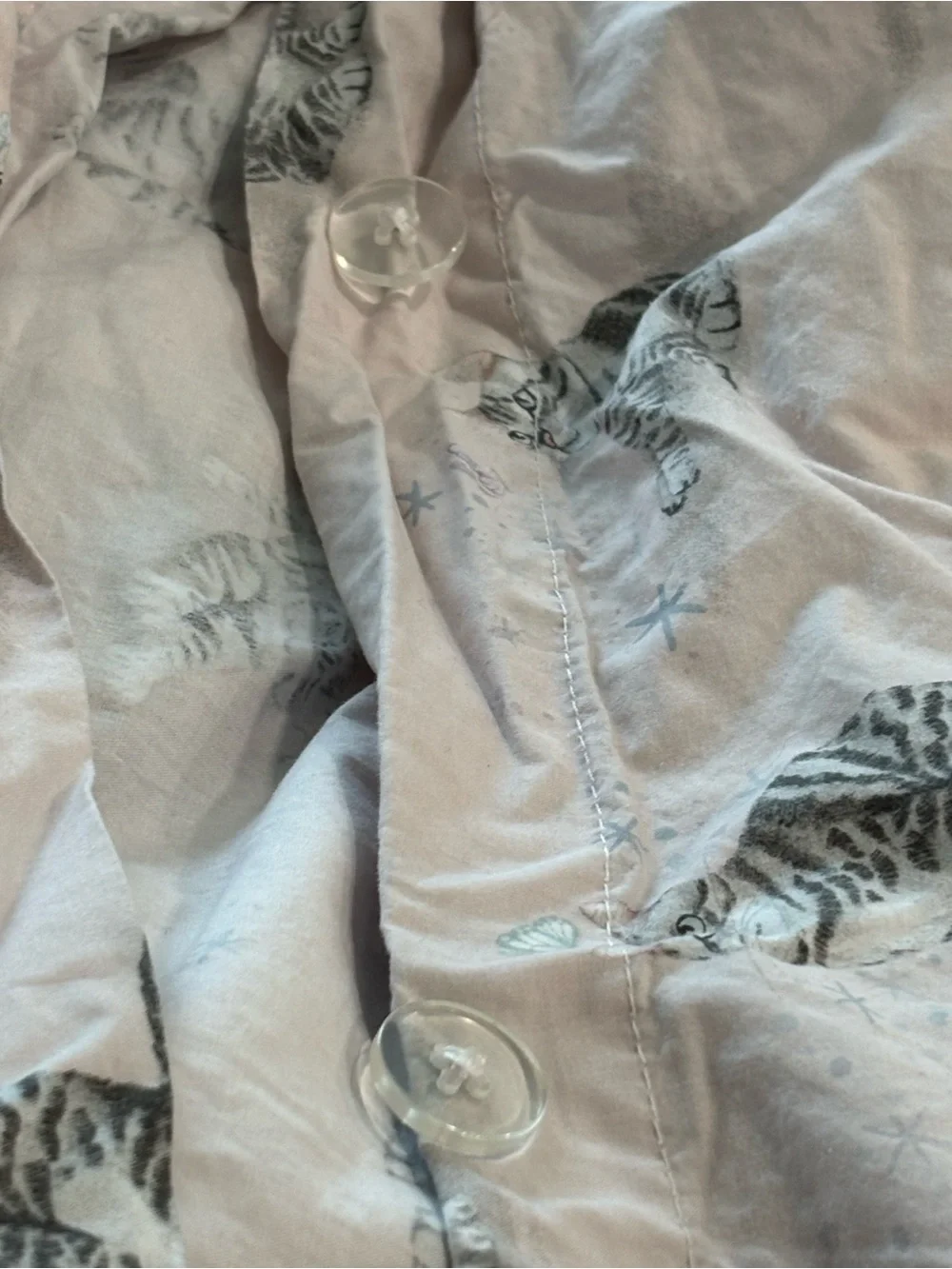 Pottery barn kids twin duvet cats